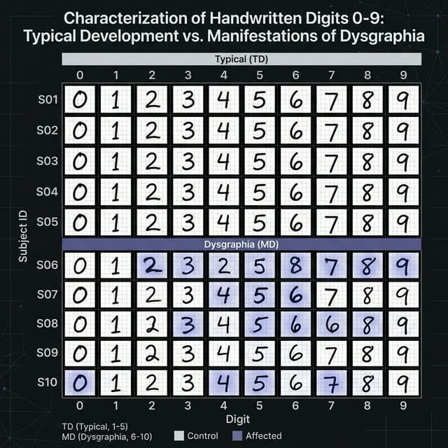 Developing a Comprehensive Handwriting Dataset for Early Detection of Numeric Dysgraphia